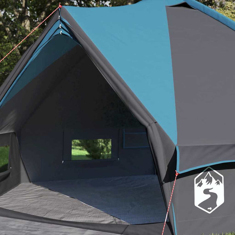 Tente tipi Vidaxl avec toit bleu et gris 490 x 410 x 210 cm
