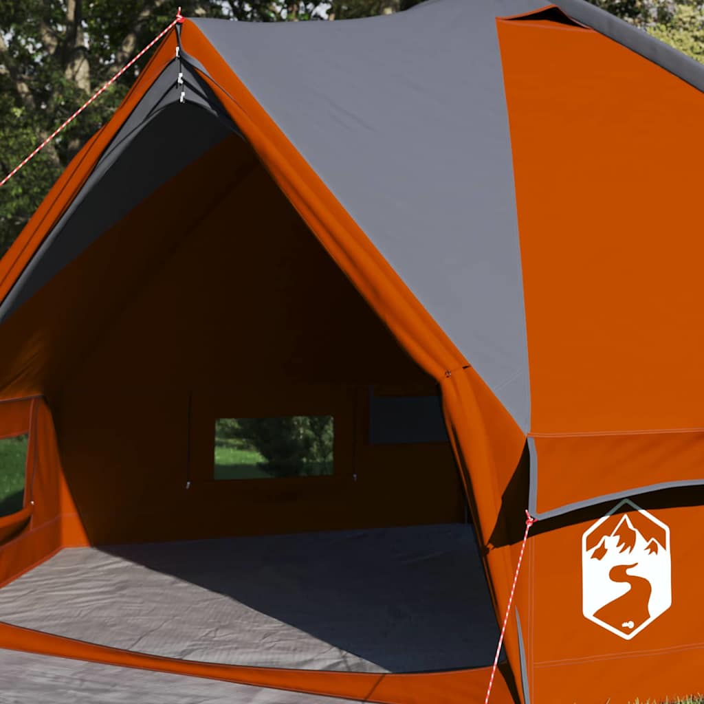 Tente tipi Vidaxl avec toit gris et orange 490 x 410 x 210 cm