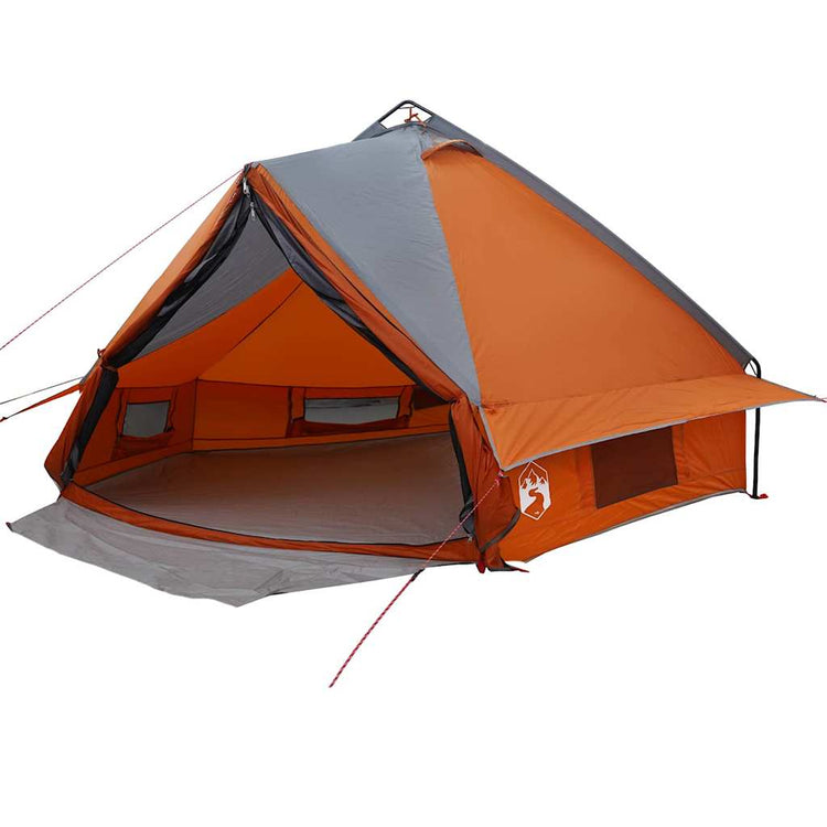 Tente tipi Vidaxl avec toit gris et orange 490 x 410 x 210 cm