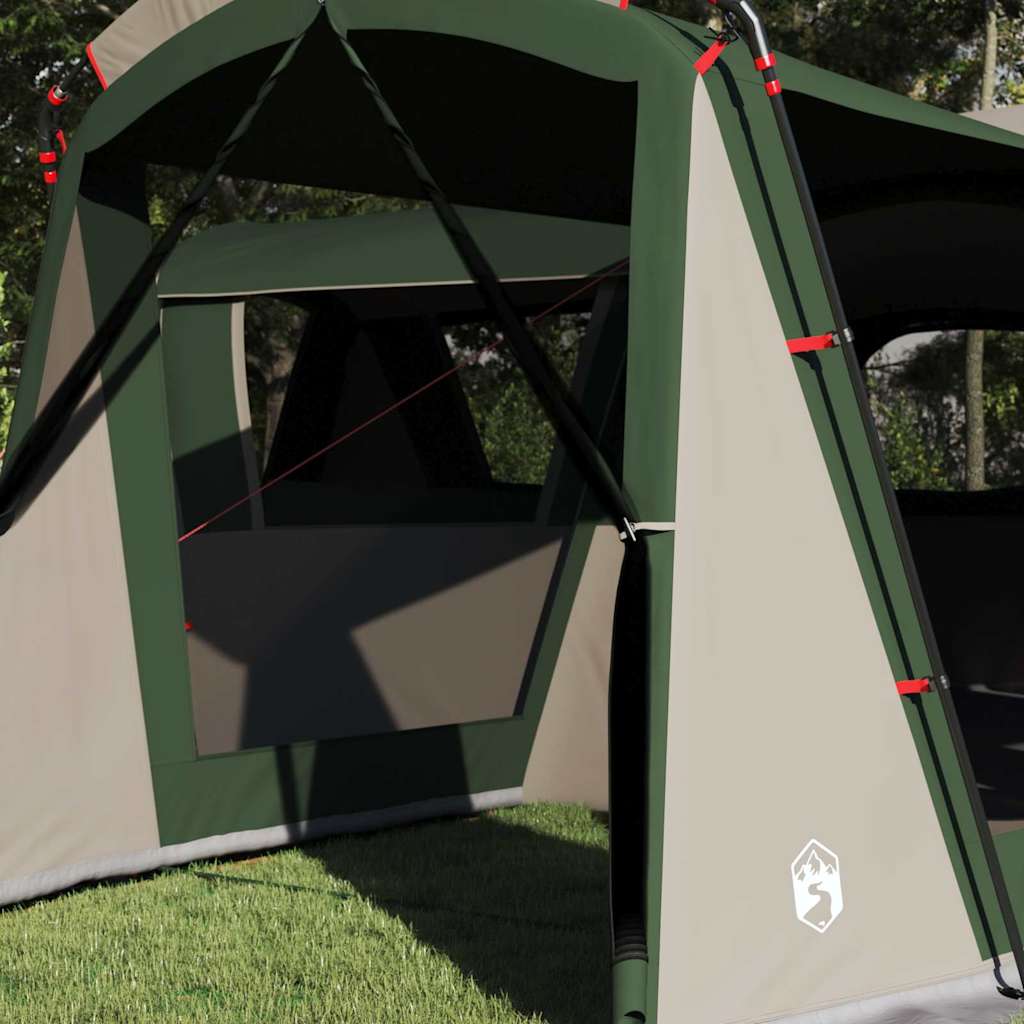Tente familiale Vidaxx avec toit avec rangements vert et blanc 745 x 700 x 217 cm