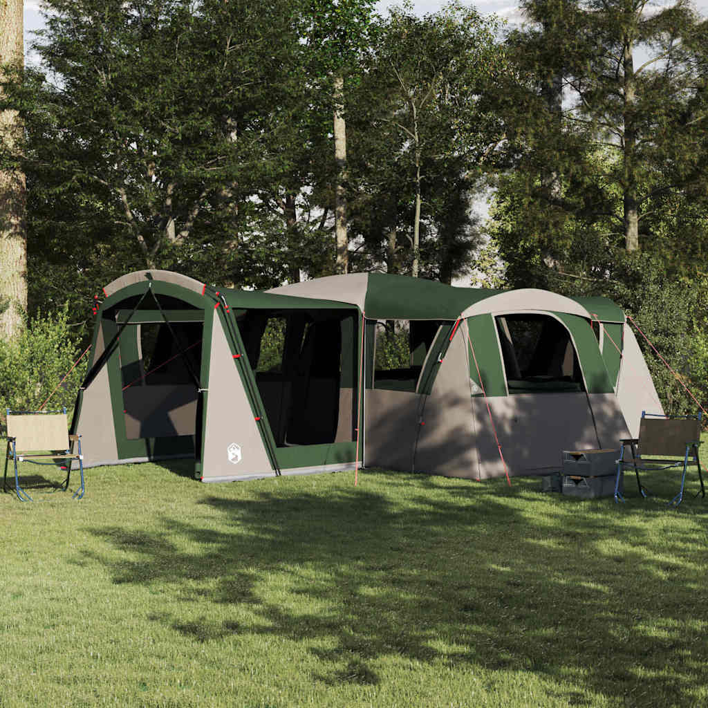 Tente familiale Vidaxx avec toit avec rangements vert et blanc 745 x 700 x 217 cm