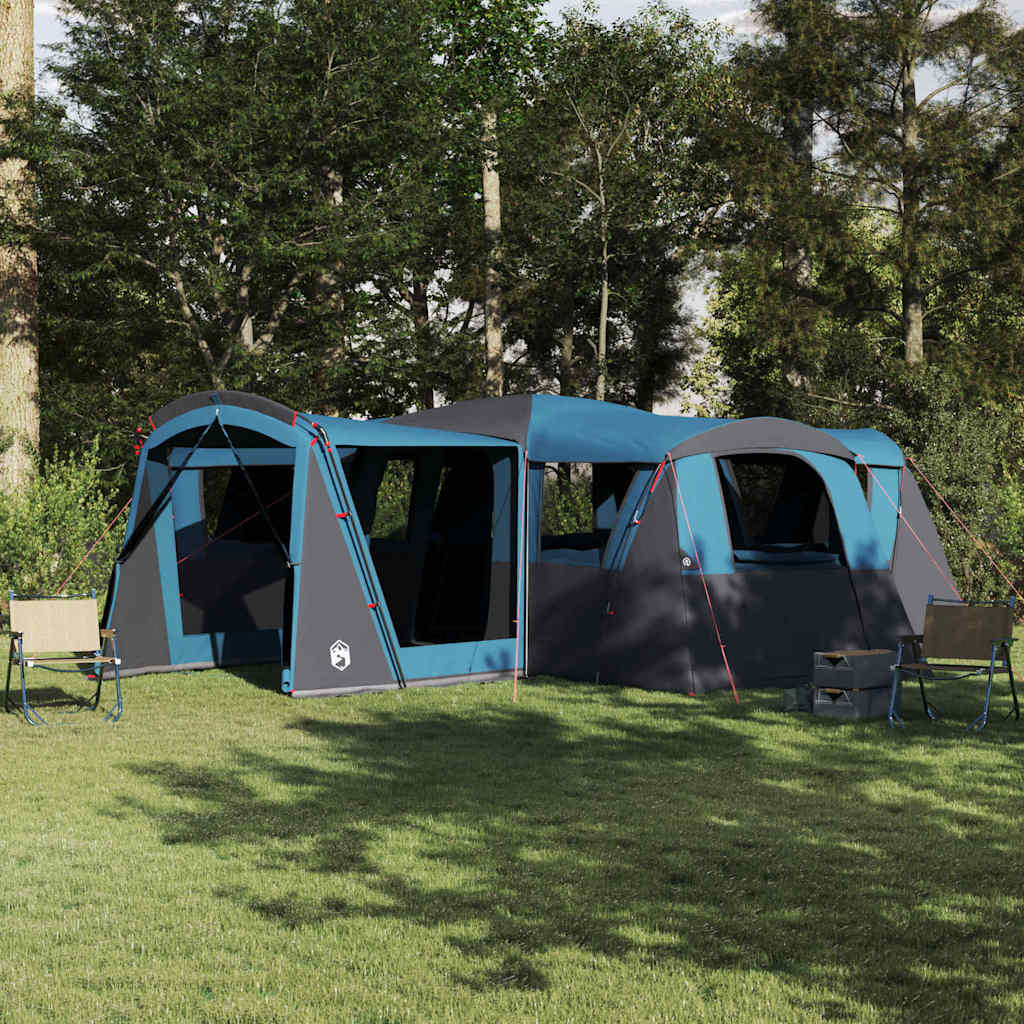 Tente familiale Vidaxx avec toit avec rangements bleu et gris 745 x 700 x 217 cm