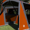 Tente familiale Vidaxx avec toit gris et orange 745 x 700 x 217 cm