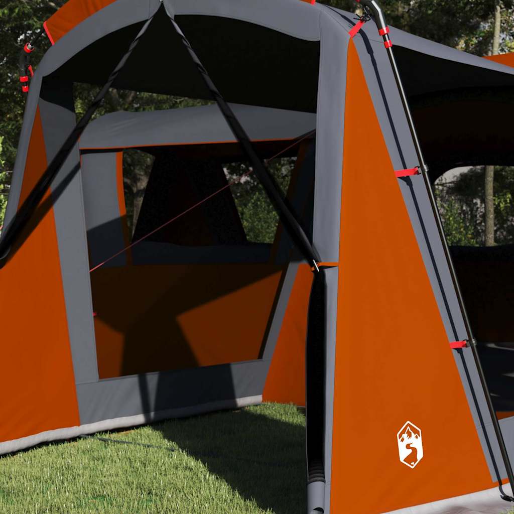 Tente familiale Vidaxx avec toit gris et orange 745 x 700 x 217 cm