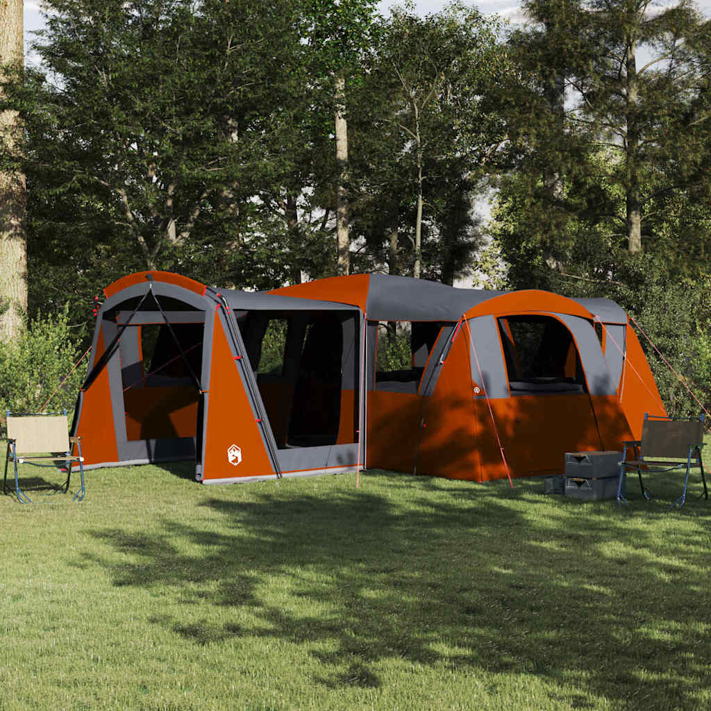 Tente familiale Vidaxx avec toit gris et orange 745 x 700 x 217 cm