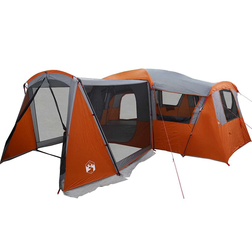 Tente familiale Vidaxx avec toit gris et orange 745 x 700 x 217 cm