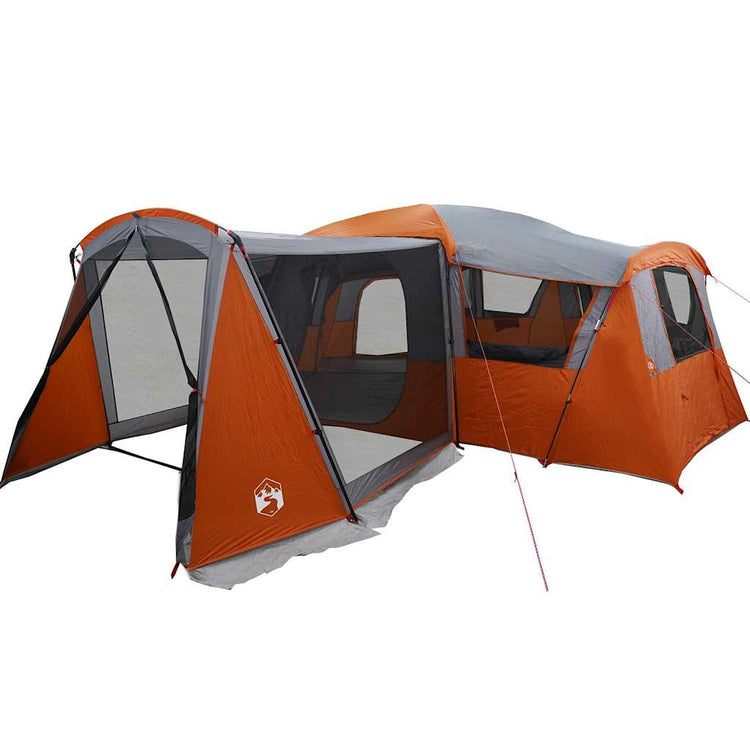 Tente familiale Vidaxx avec toit gris et orange 745 x 700 x 217 cm