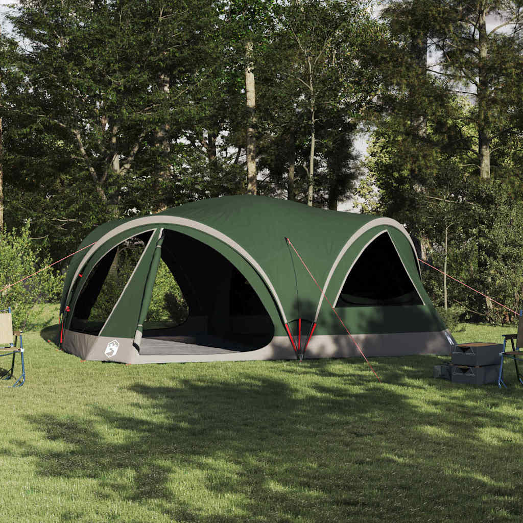 Tente familiale Vidaxx avec toit avec rangements vert et gris 460 x 430 x 214 cm
