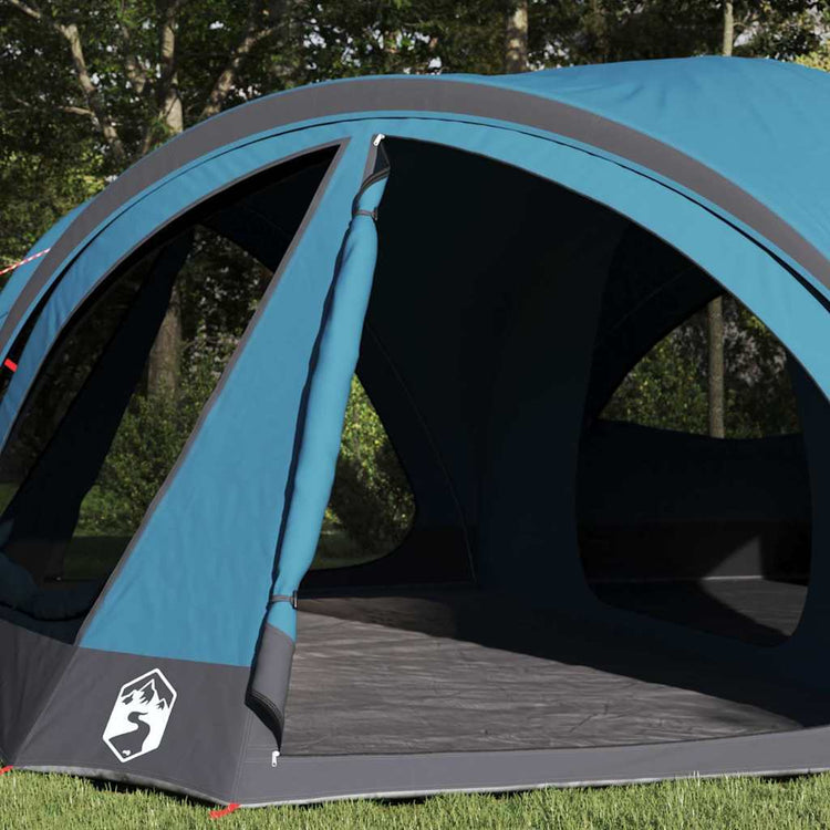 Tente familiale Vidaxx avec toit avec rangements bleu et gris 460 x 430 x 214 cm