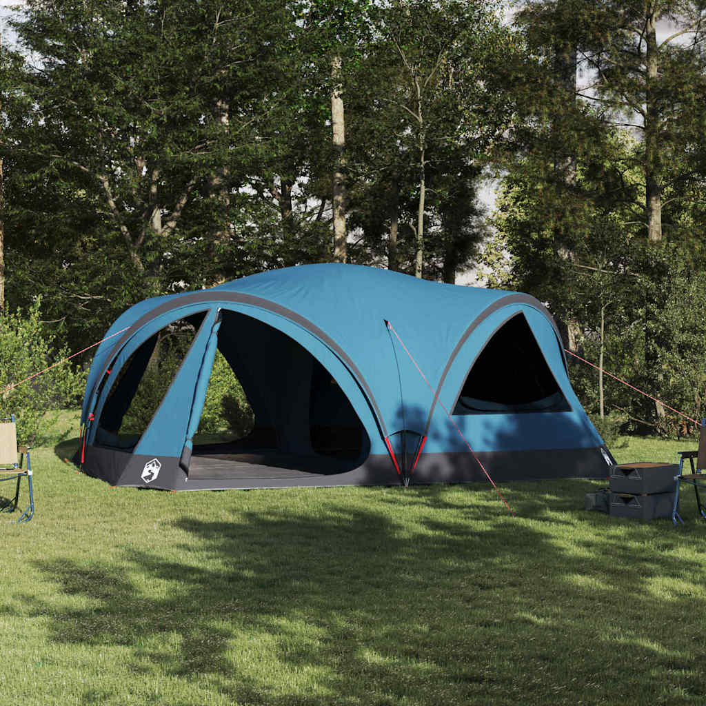 Tente familiale Vidaxx avec toit avec rangements bleu et gris 460 x 430 x 214 cm