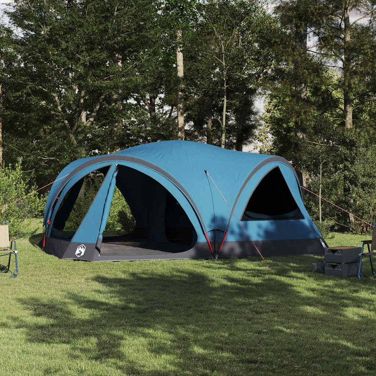 Tente familiale Vidaxx avec toit avec rangements bleu et gris 460 x 430 x 214 cm