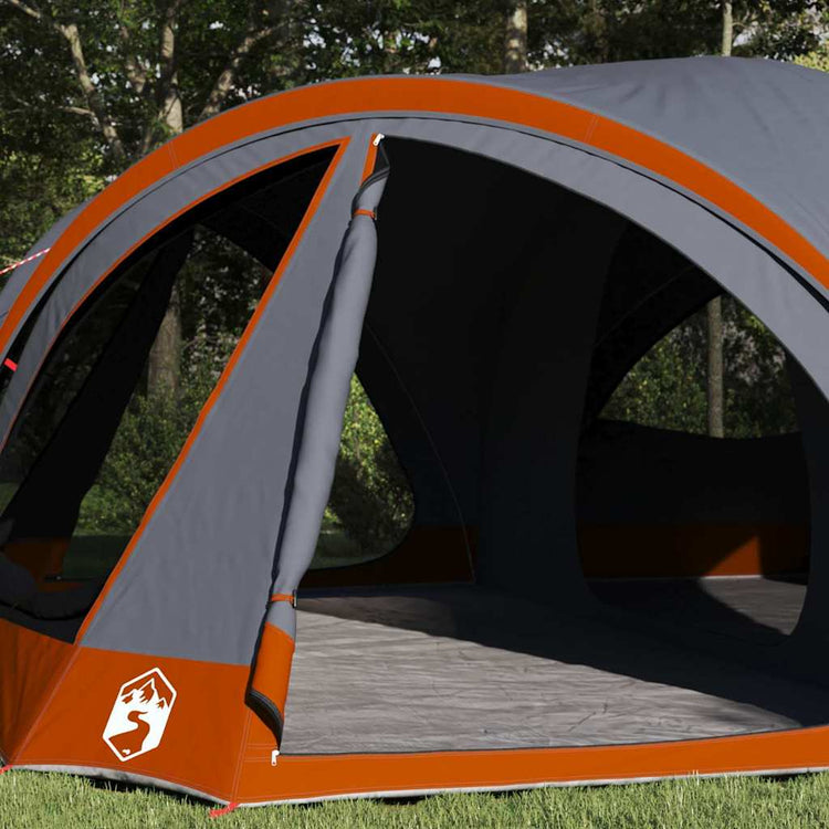 Tente familiale Vidaxx avec toit gris et orange 460 x 430 x 214 cm