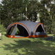 Tente familiale Vidaxx avec toit gris et orange 460 x 430 x 214 cm