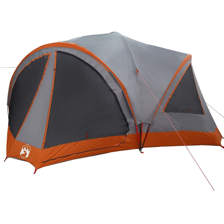 Tente familiale Vidaxx avec toit gris et orange 460 x 430 x 214 cm