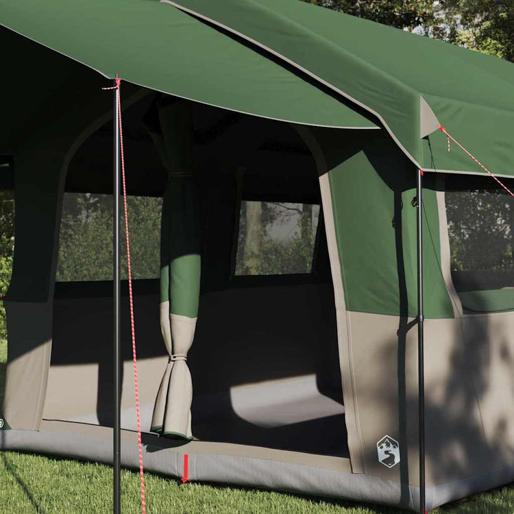 Tente familiale Vidaxx avec toit avec rangements vert et blanc 324 x 255 x 230 cm