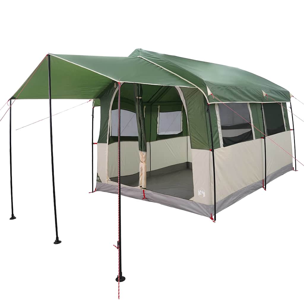 Tente familiale Vidaxx avec toit avec rangements vert et blanc 324 x 255 x 230 cm