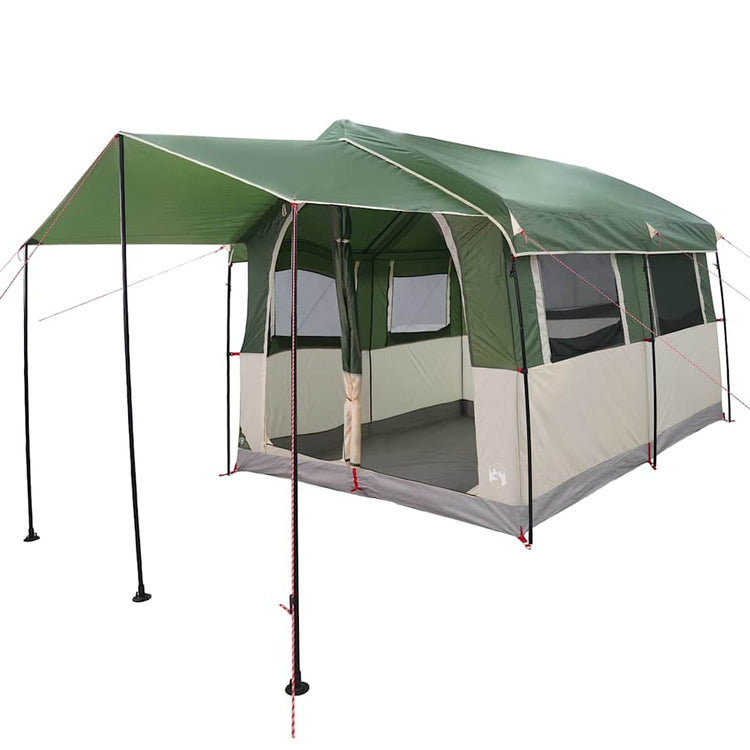 Tente familiale Vidaxx avec toit avec rangements vert et blanc 324 x 255 x 230 cm