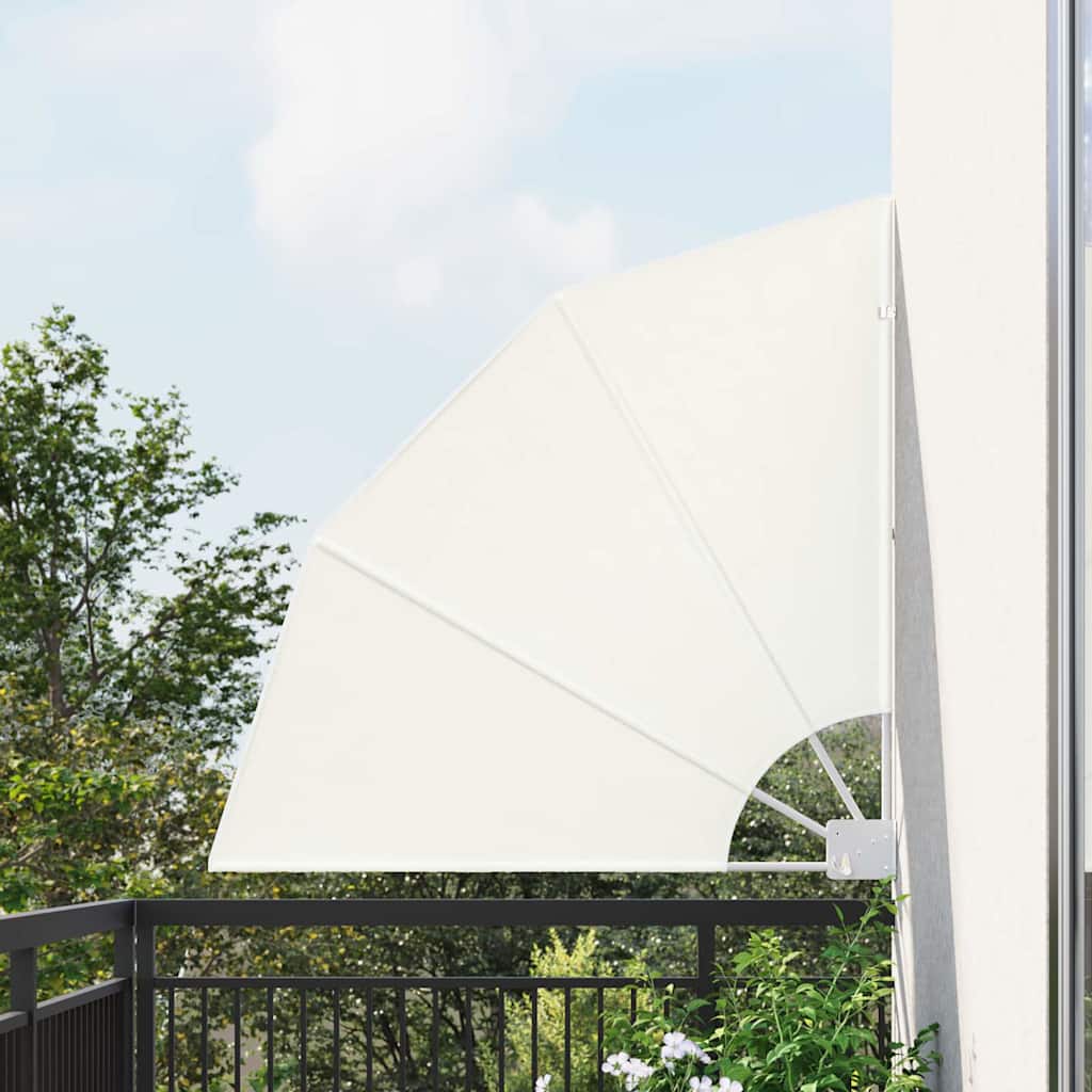 Vidaxxl brise-vue pour balcon crème 115 x 115 cm polyester