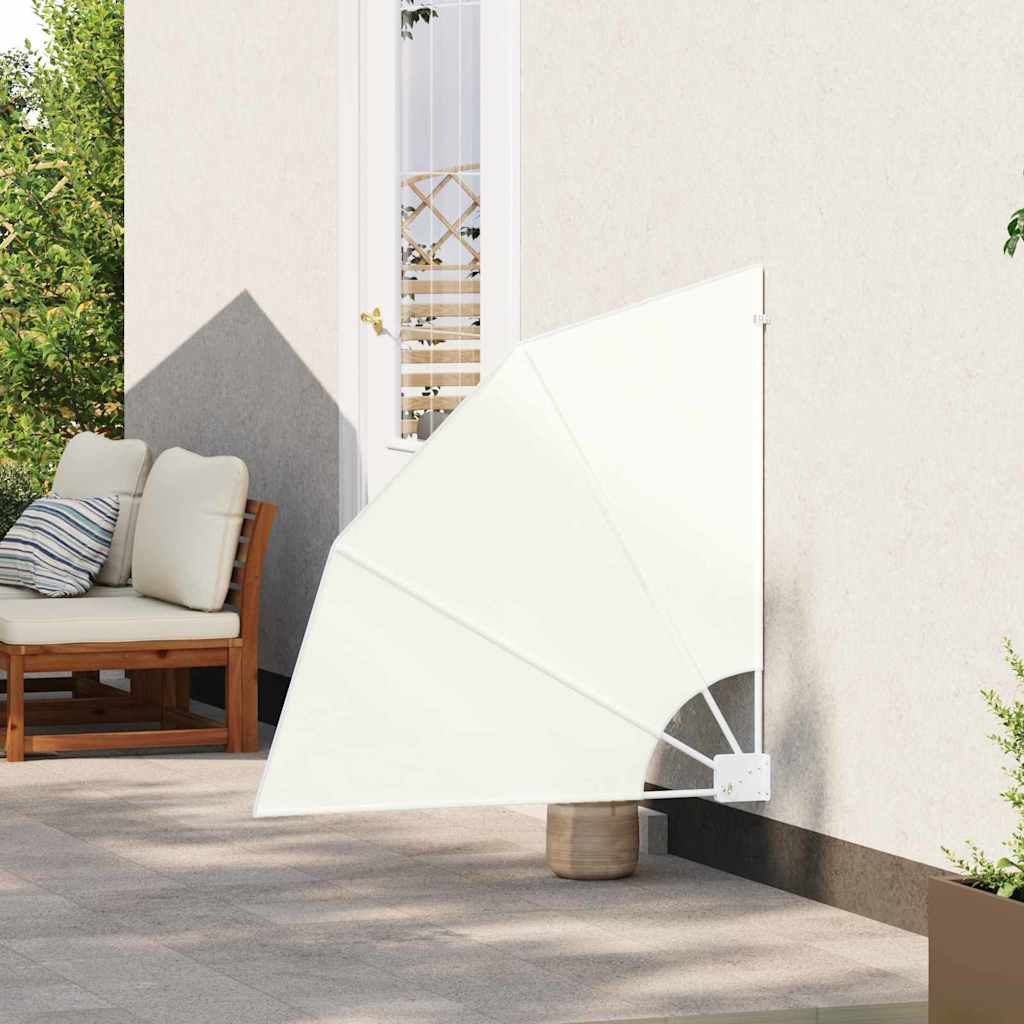 Vidaxxl brise-vue pour balcon crème 115 x 115 cm polyester