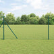 Vidaxl poteau de clôture 13 pcs acier vert