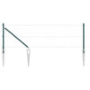 Vidaxl poteau de clôture 13 pcs acier vert