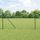 Vidaxl poteau de clôture 7 pcs acier vert