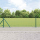 Vidaxl poteau de clôture 13 pcs acier vert