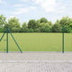 Vidaxl poteau de clôture 13 pcs acier vert