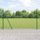 Vidaxl poteau de clôture 13 pcs acier vert