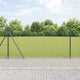 Vidaxl poteau de clôture 7 pcs acier gris