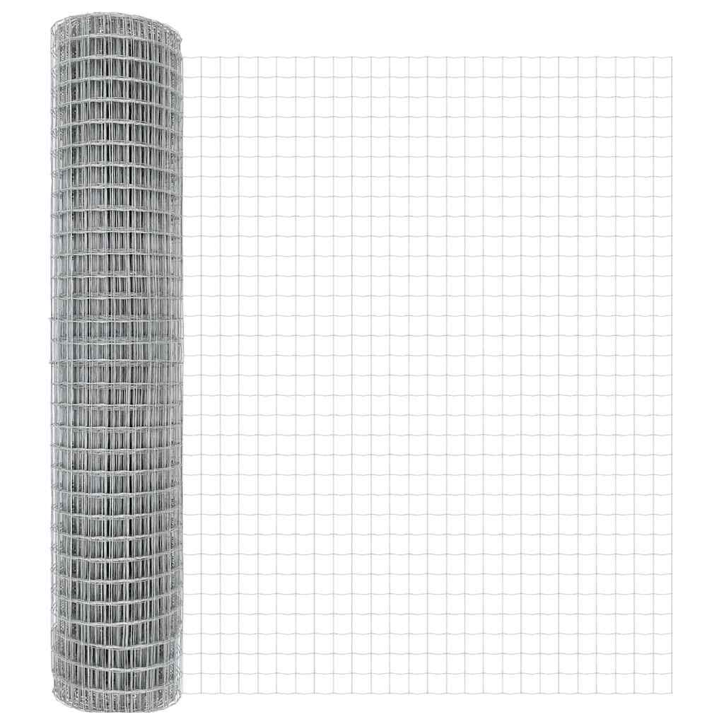 Clôture euro Vidaxx 1,6 x 10 m en fer enduit de PVC