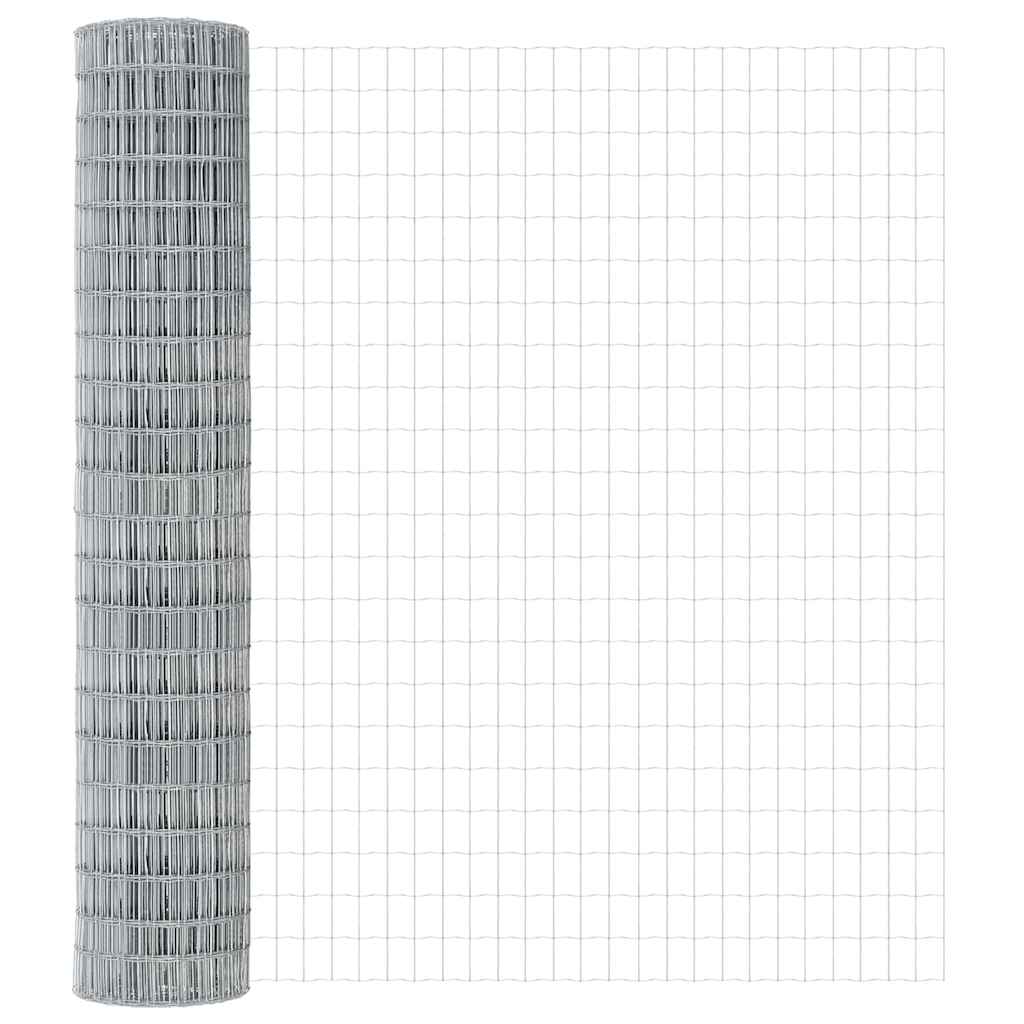 Clôture euro Vidaxx 1,5 x 10 m en fer enduit de PVC