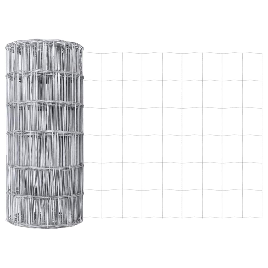 Clôture euro Vidaxx 0,6 x 10 m en fer enduit de PVC
