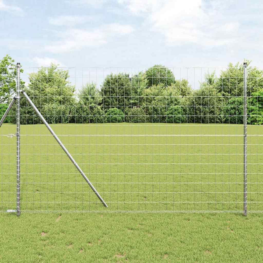 Clôture euro Vidaxx 1,5 x 10 m en fer enduit de PVC