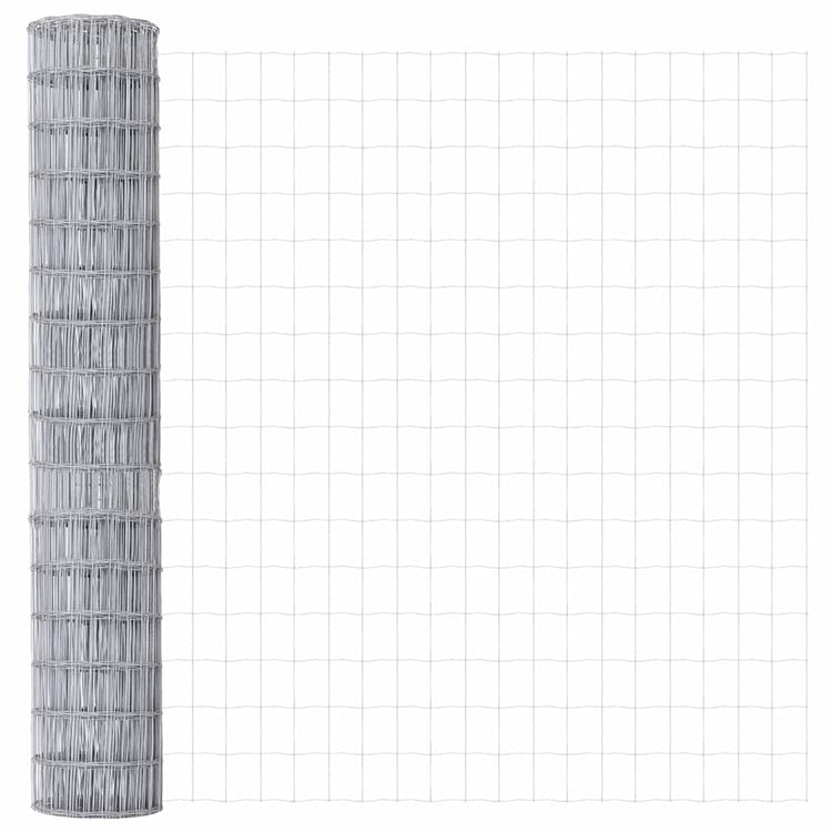 Clôture euro Vidaxx 1,5 x 10 m en fer enduit de PVC
