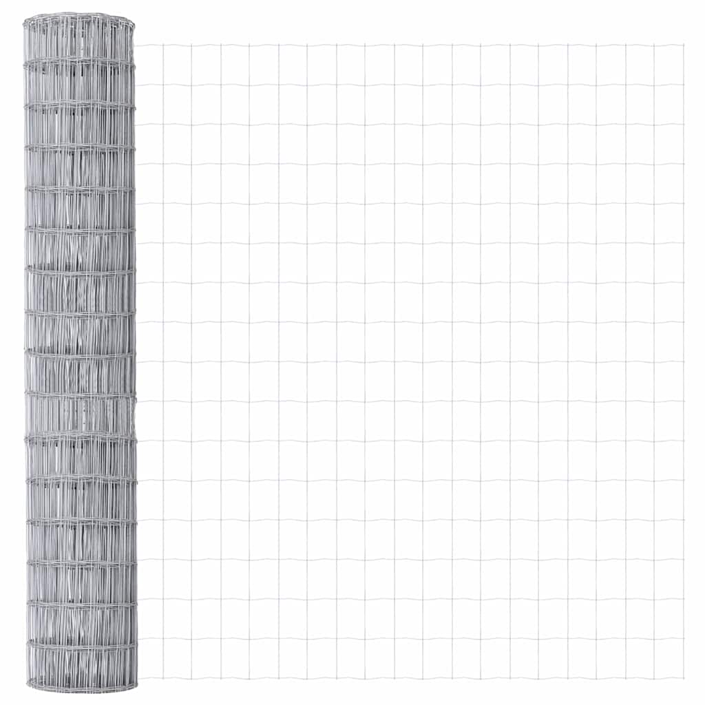 Clôture euro Vidaxx 1,6 x 10 m en fer enduit de PVC