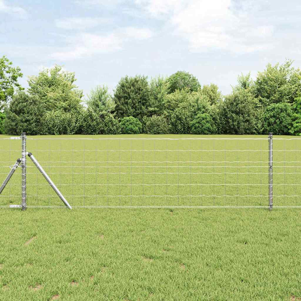 Clôture euro Vidaxx 0,4 x 10 m en fer enduit de PVC