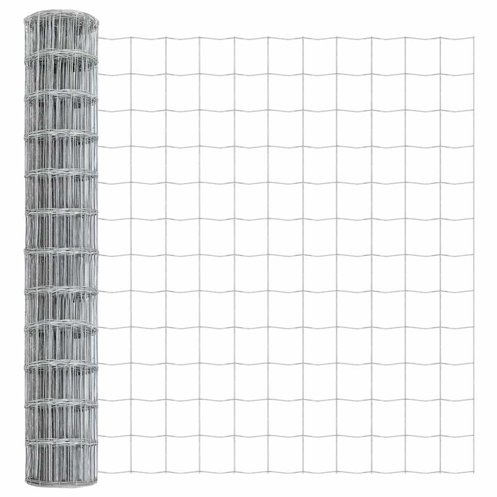 Clôture euro Vidaxx 1 x 10 m en fer enduit PVC