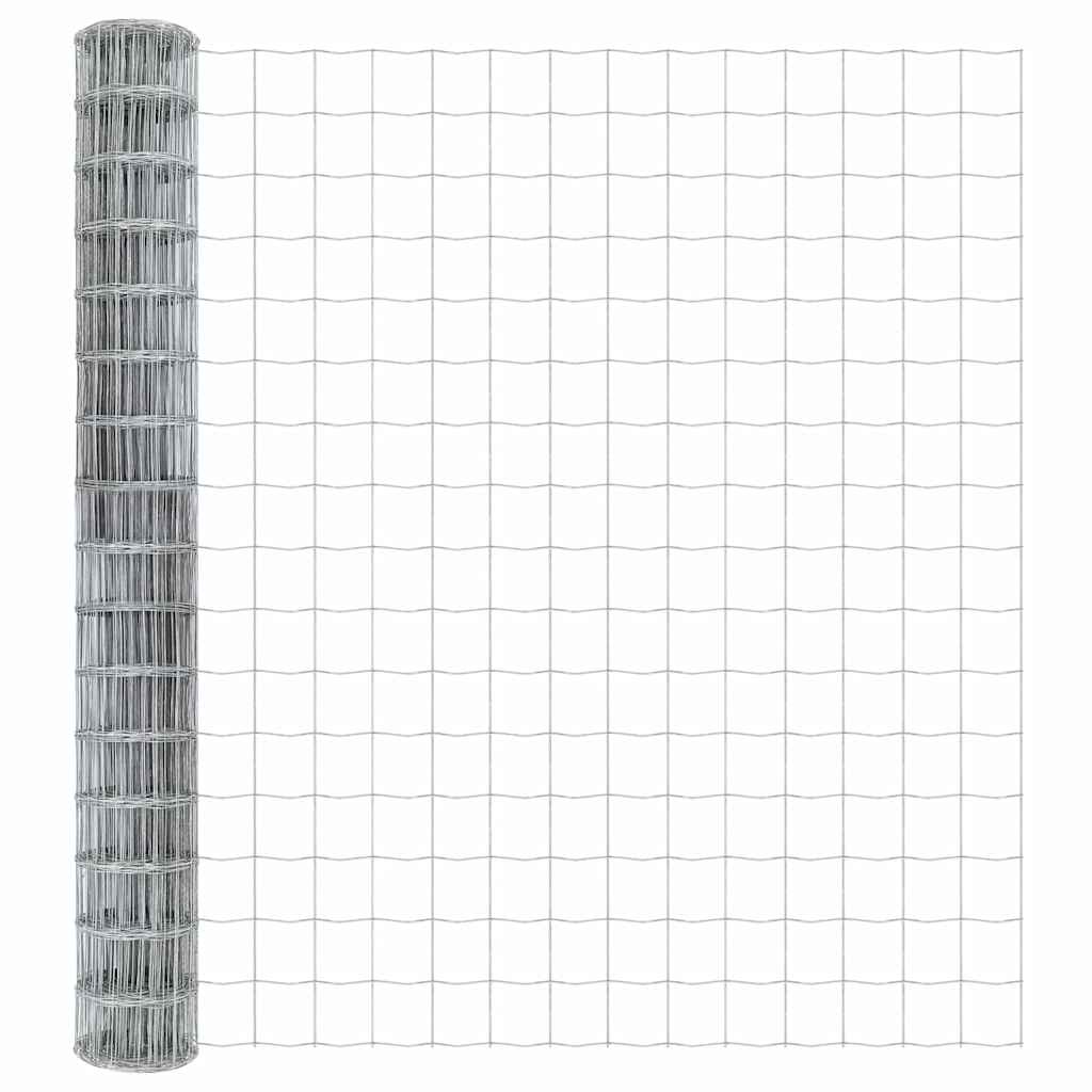 Clôture euro Vidaxx 1,5 x 10 m en fer enduit de PVC