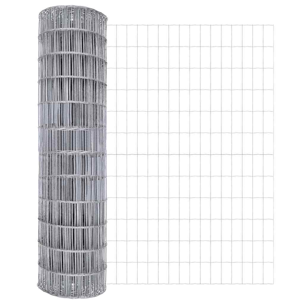 Clôture euro Vidaxx 1,2 x 25 m en fer enduit de PVC
