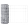 Vidaxx clôture euro argent 0,4 x 25 m fer galvanisé à chaud