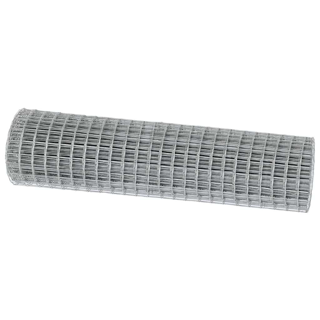 Clôture euro Vidaxx 1 x 25 m en fer enduit PVC