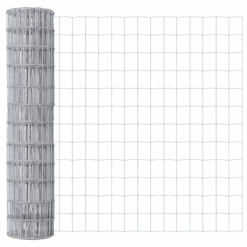 Clôture euro Vidaxx 1,2 x 25 m en fer enduit de PVC