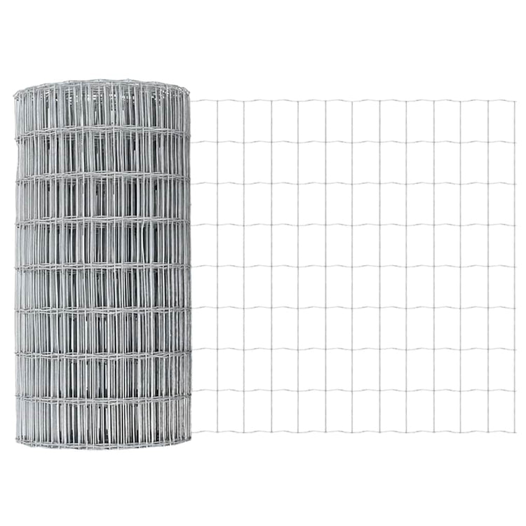 Clôture euro Vidaxx 0,4 x 50 m en fer enduit de PVC