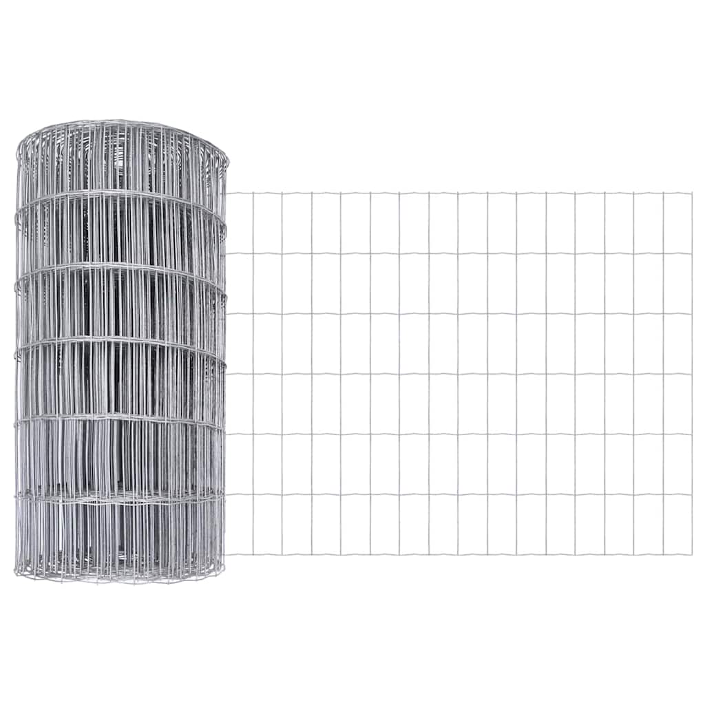 Clôture euro Vidaxx 0,6 x 50 m en fer enduit de PVC