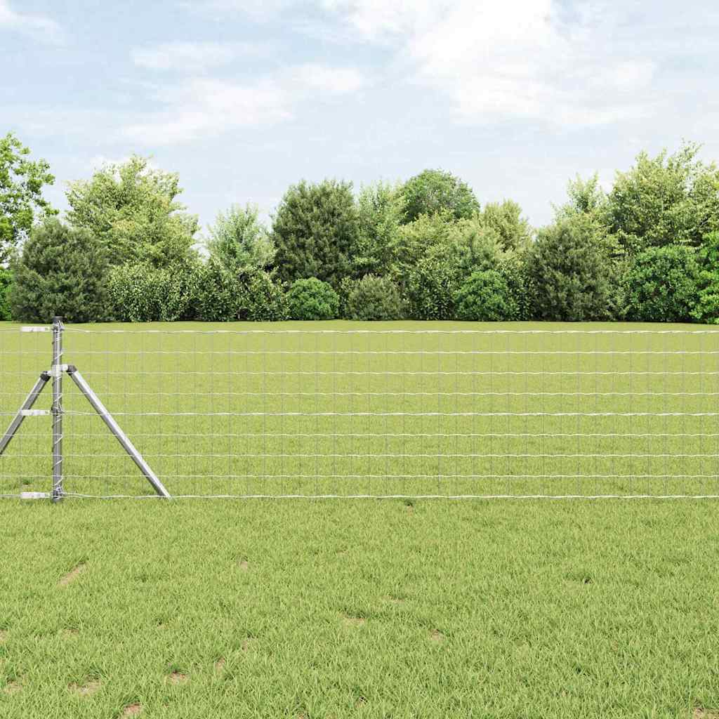 Clôture euro Vidaxx 0,8 x 25 m en fer enduit de PVC