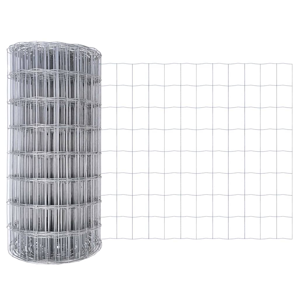 Clôture euro Vidaxx 0,4 x 50 m en fer enduit de PVC