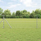 Vidaxl clôture de pâturage argent 25 x 0,8 m en acier galvanisé