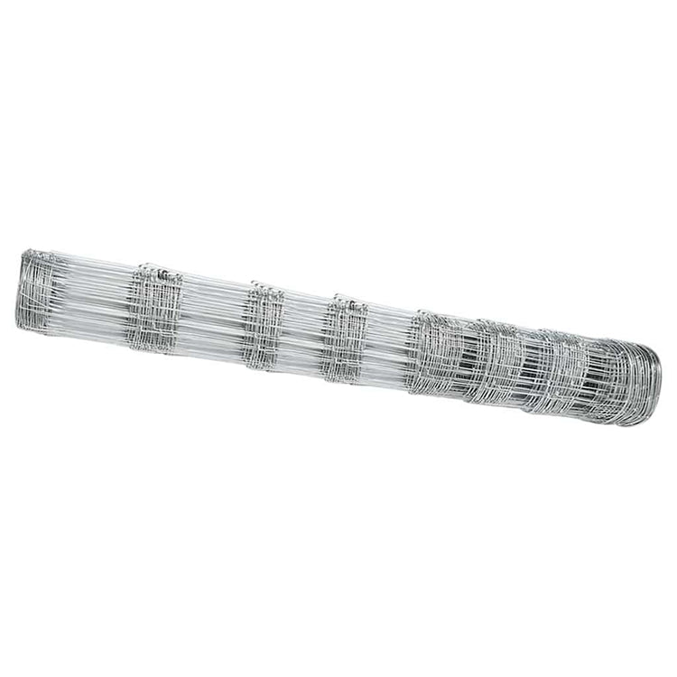 Vidaxl clôture de pâturage argent 25 x 1 m en acier galvanisé