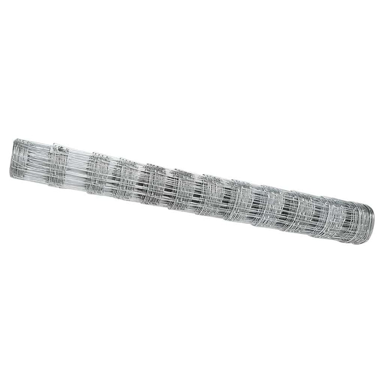 Vidaxl clôture de pâturage argent 25 x 1,2 m en acier galvanisé